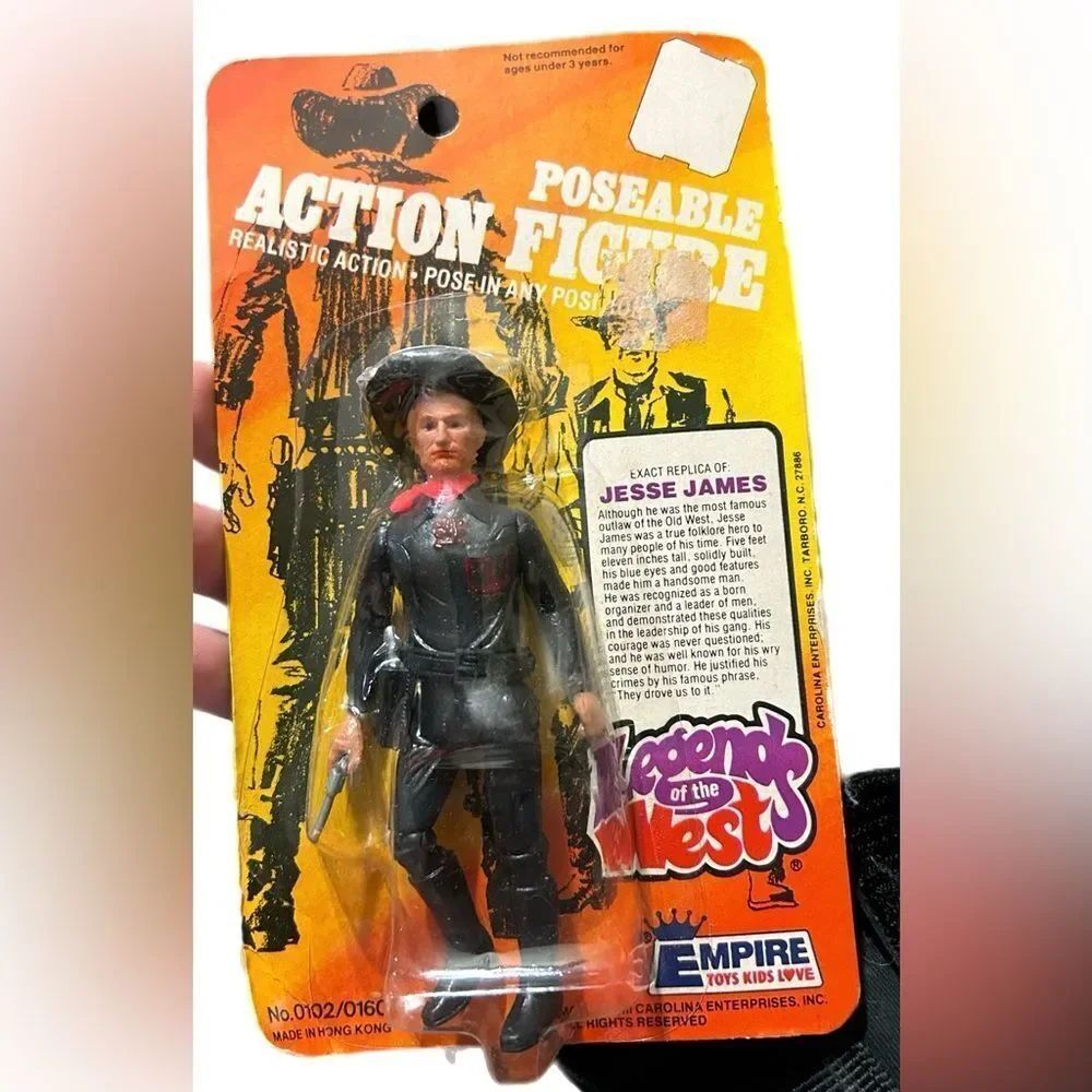 Legends Of The West Jesse James 1978 Poseable Action Figure Brand New Sealed